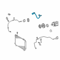 OEM 2008 Toyota Matrix Discharge Hose Diagram - 88703-02291