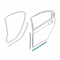 OEM BMW 745e xDrive Strip, Door, Bottom Left Diagram - 51-35-7-364-353