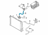 OEM 2021 Toyota Prius AWD-e Water Inlet Hose Diagram - G922E-47010