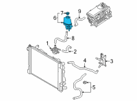 OEM Toyota Prius AWD-e Reserve Tank Diagram - G91H0-47011