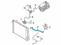 OEM 2016 Toyota Prius Water Inlet Hose Diagram - G922H-47010