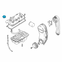 OEM 2001 Chevrolet Tracker Cap, Oil Filler (On Esn) Diagram - 91177147