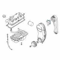 OEM 1998 Chevrolet Metro Seal Kit, Timing Cover Inside (On Esn) Diagram - 96068580