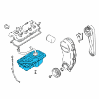 OEM 1998 Chevrolet Tracker Pan, Oil Diagram - 91172361