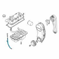 OEM 2000 Chevrolet Metro Guide, Oil Level Gauge (On Esn) Diagram - 91173910