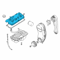 OEM Chevrolet Tracker Cover, Cylinder Head (On Esn) Diagram - 91177496