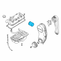 OEM 1986 Chevrolet Sprint Oil Filter Diagram - 25011520