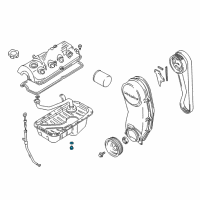 OEM 2000 Chevrolet Tracker Plug, Oil Pan Drain Diagram - 91177579