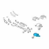 OEM 2011 Chevrolet Caprice Muffler, Exhaust(W/Tail Pipe) Diagram - 92249198