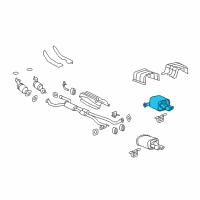 OEM 2017 Chevrolet Caprice Rear Muffler Diagram - 92457056