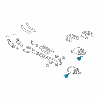 OEM Chevrolet Caprice Rear Muffler Hanger Diagram - 92238066