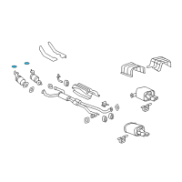 OEM 2015 Chevrolet Caprice Converter & Pipe Gasket Diagram - 92260666