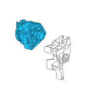 OEM GMC Sierra 3500 HD Alternator Diagram - 84143543