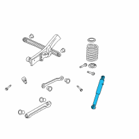 OEM Cadillac Escalade EXT Shock Diagram - 25871225