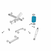 OEM 2011 GMC Yukon XL 1500 Rear Coil Spring Diagram - 25783731