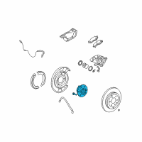 OEM GMC Acadia Hub & Bearing Diagram - 22756832