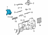 OEM 2022 Toyota Sienna Pillar Trim Diagram - 62560-08100-B0