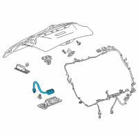 OEM Cadillac Lift Gate Switch Diagram - 84705442