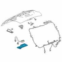 OEM 2021 Chevrolet Equinox Handle, Outside Diagram - 84608660