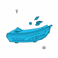OEM 2021 Hyundai Palisade Lamp Assembly-Day Running Light, LH Diagram - 92207-S8010