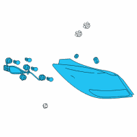OEM 2015 Buick Regal Tail Lamp Assembly Diagram - 39024206