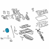 OEM Lexus Pulley Assy, Crankshaft Diagram - 13470-31040