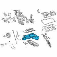 OEM 2018 Lexus IS350 Pan Sub-Assembly, Oil, N Diagram - 12101-31250