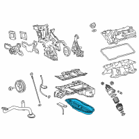 OEM 2016 Lexus RC300 Pan Sub-Assy, Oil, NO.2 Diagram - 12102-31040