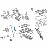 OEM Lexus GS350 Guide, Oil Level Gage, NO.2 Diagram - 12142-31010