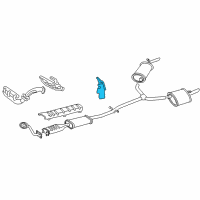 OEM 1998 Buick Park Avenue Shield-Exhaust Muffler Sight Diagram - 25649473