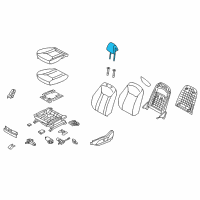 OEM 2017 Hyundai Azera Heater-Front Seat Back Driver Diagram - 88397-3V031