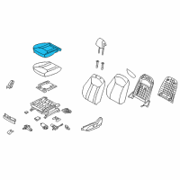 OEM 2015 Hyundai Azera Pad Assembly-Front Seat Cushion Driver Diagram - 88150-3V060