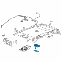 OEM 2012 Chevrolet Volt Dome Lamp Assembly Diagram - 22779359