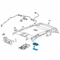 OEM 2011 Chevrolet Volt Dome Lamp Assembly Diagram - 22779358