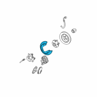 OEM 2001 Mercury Sable Splash Shield Diagram - F5OY-2C028-A