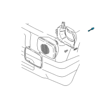 OEM Toyota Pickup Headlamp Assembly Adjust Bolt Diagram - 81195-89101