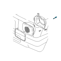 OEM 1991 Toyota 4Runner Headlamp Assembly Adjust Bolt Diagram - 81195-89101