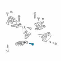 OEM Cadillac XT4 Mount Bracket Bolt Diagram - 11589277