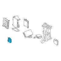 OEM 2016 Lexus ES300h Headlamp Swivel Computer Assembly Diagram - 89940-33280