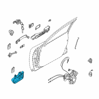 OEM 2004 Infiniti FX35 Handle Assy-Door Inside, Rh Diagram - 80670-CG010