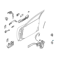 OEM 2019 Nissan Titan Screw Diagram - 80599-4AF0A