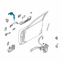 OEM Infiniti Cylinder Set-Door Lock, LH Diagram - 80601-CA00A