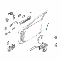 OEM 2003 Infiniti FX35 Rod-Key Lock, LH Diagram - 80515-CM80A