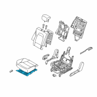 OEM 2014 Hyundai Santa Fe Sport Heater-Rear Seat Cushion Diagram - 89190-4Z000