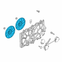 OEM 2017 Infiniti Q50 Fan-Motor Diagram - 21486-4GA0B