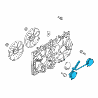 OEM Infiniti Q70 Motor Assy-Fan Diagram - 21487-1VM1A