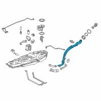 OEM 2018 Lexus NX300h Pipe Sub-Assembly, Fuel Diagram - 77201-78010