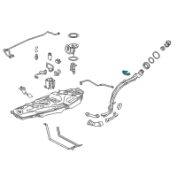 OEM 2020 Lexus NX300h Clamp, Fuel Filler Pipe Diagram - 77281-0R010