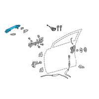 OEM 2022 Lexus RC350 Front Door Outside Handle Assembly, Right Diagram - 69210-48110-C0