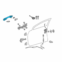 OEM 2022 Lexus RC300 Front Door Outside Handle Assembly, Right Diagram - 69210-48110-C0